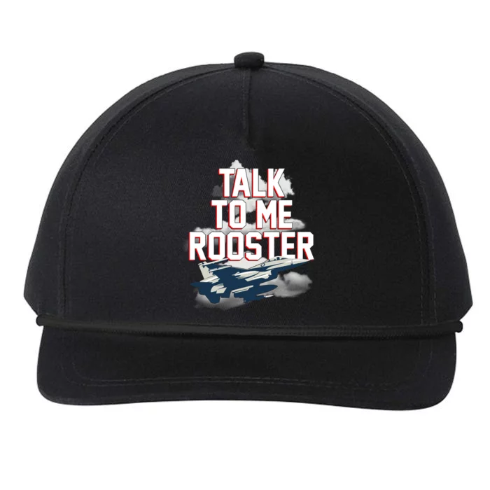 Funny Talk To Me Rooster Snapback Five-Panel Rope Hat