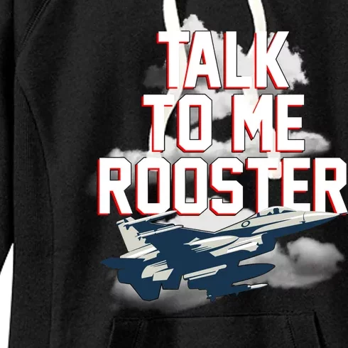 Funny Talk To Me Rooster Women's Fleece Hoodie