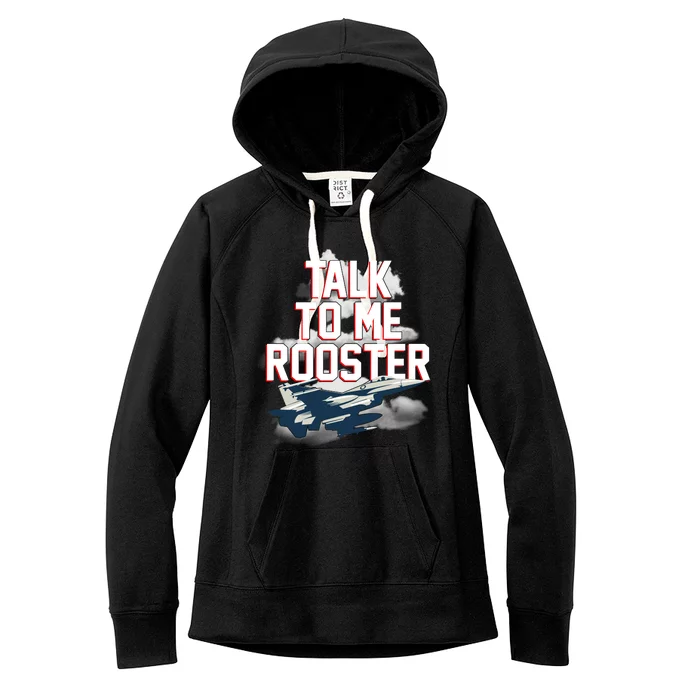 Funny Talk To Me Rooster Women's Fleece Hoodie