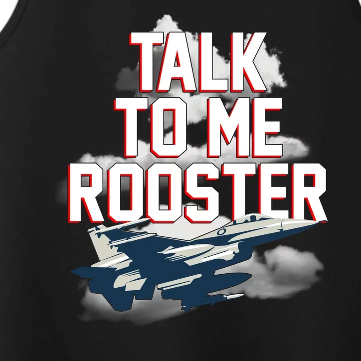 Funny Talk To Me Rooster Performance Tank