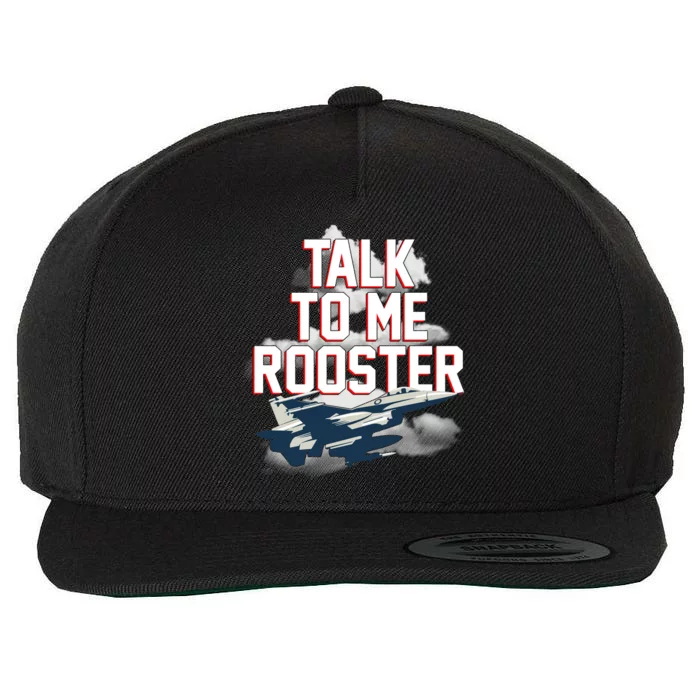 Funny Talk To Me Rooster Wool Snapback Cap