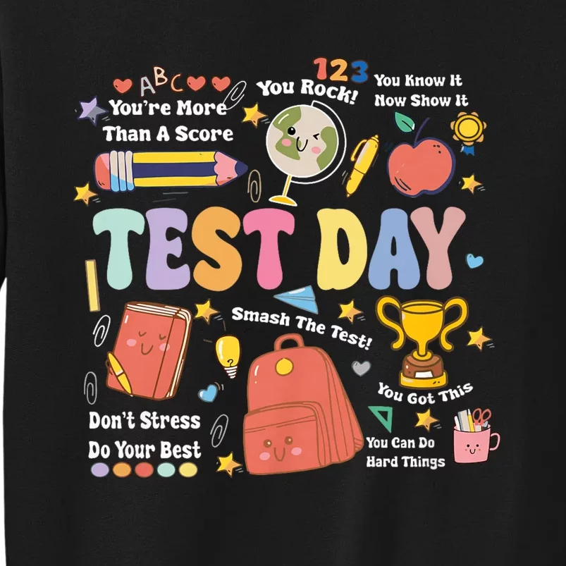 Funny Teacher Test Day Motivational Teacher Starr Testing Sweatshirt