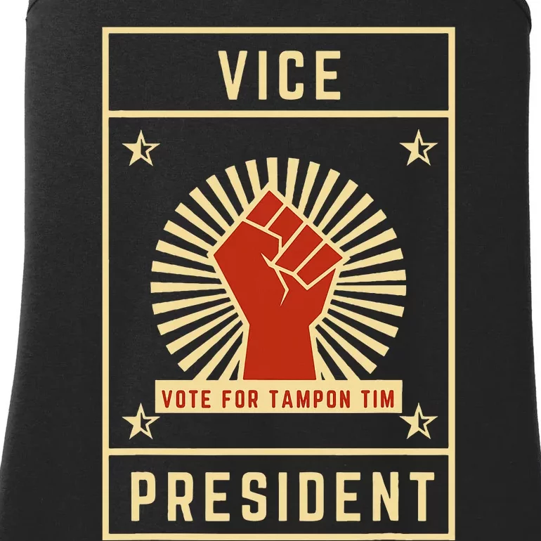 Funny Tampon Tim Trump 2024 Vote 45 47 Vote For Trump Ladies Essential Tank