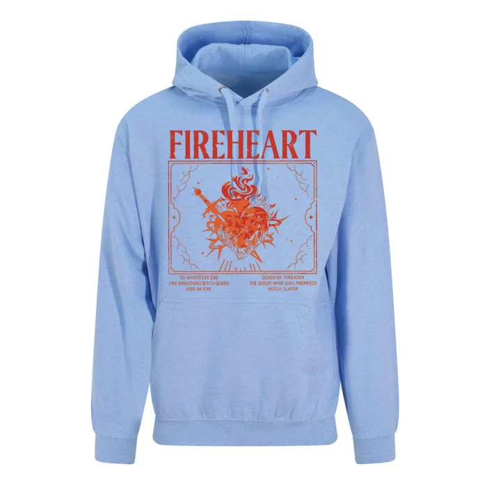 Fireheart Terrasen Throne Of Glass Merchandise Unisex Surf Hoodie