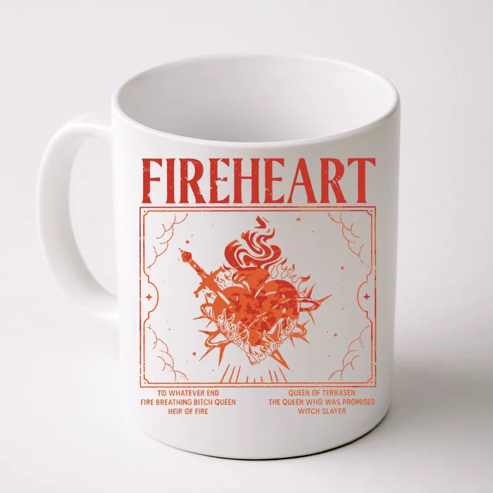 Fireheart Terrasen Throne Of Glass Merchandise Front & Back Coffee Mug