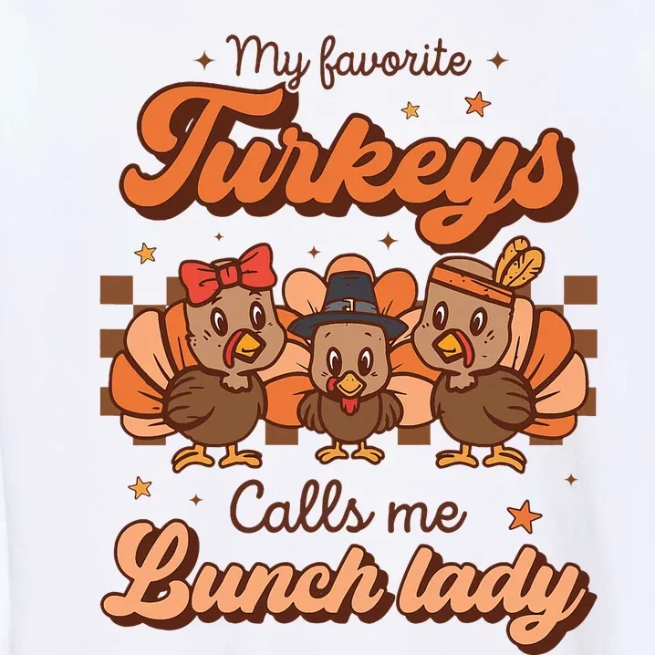 Funny Thanksgiving Turkey Apron Garment-Dyed Sweatshirt