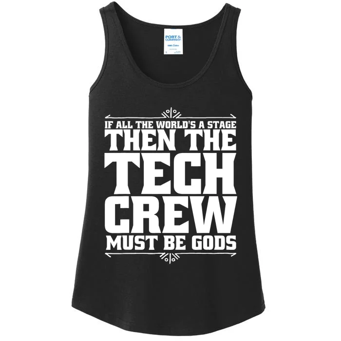 Funny Theater Tech Crew Stage Crew Ladies Essential Tank