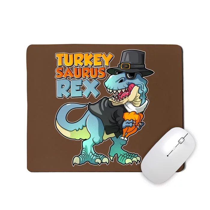 Funny Thanksgiving Turkey Saurus Rex Mousepad