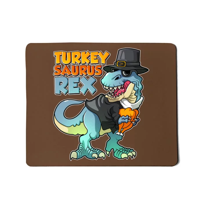 Funny Thanksgiving Turkey Saurus Rex Mousepad