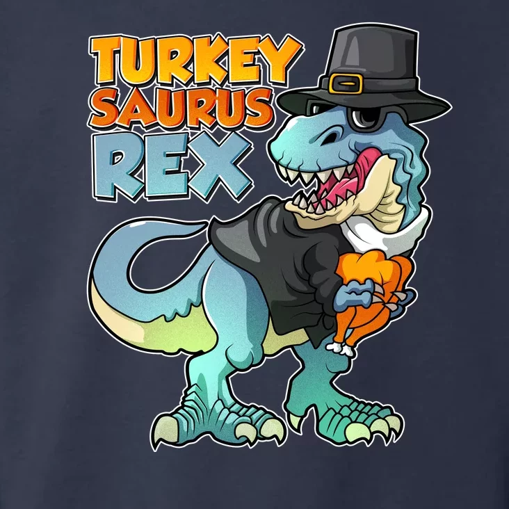 Funny Thanksgiving Turkey Saurus Rex Toddler Hoodie