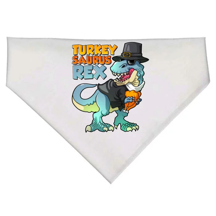 Funny Thanksgiving Turkey Saurus Rex USA-Made Doggie Bandana