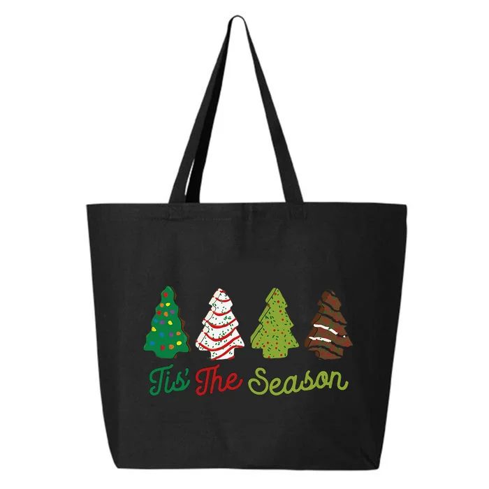 Funny Tis The Season Christmas Tree Cakes Debbie Xmas Gifts 25L Jumbo Tote