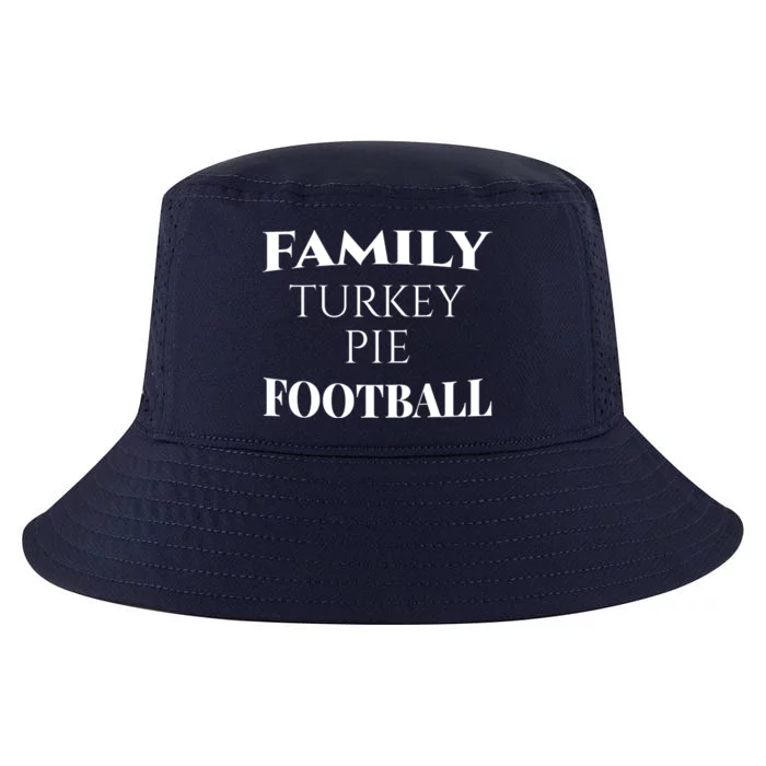 Family Turkey Thanksgiving Pie Football Cute Gift Cool Comfort Performance Bucket Hat