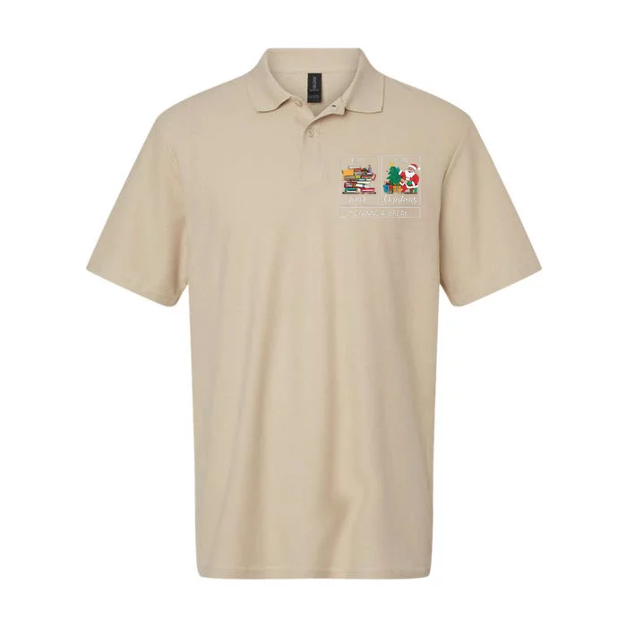 First Teach Then Christmas IM Earning A Break Teacher Xmas Softstyle Adult Sport Polo