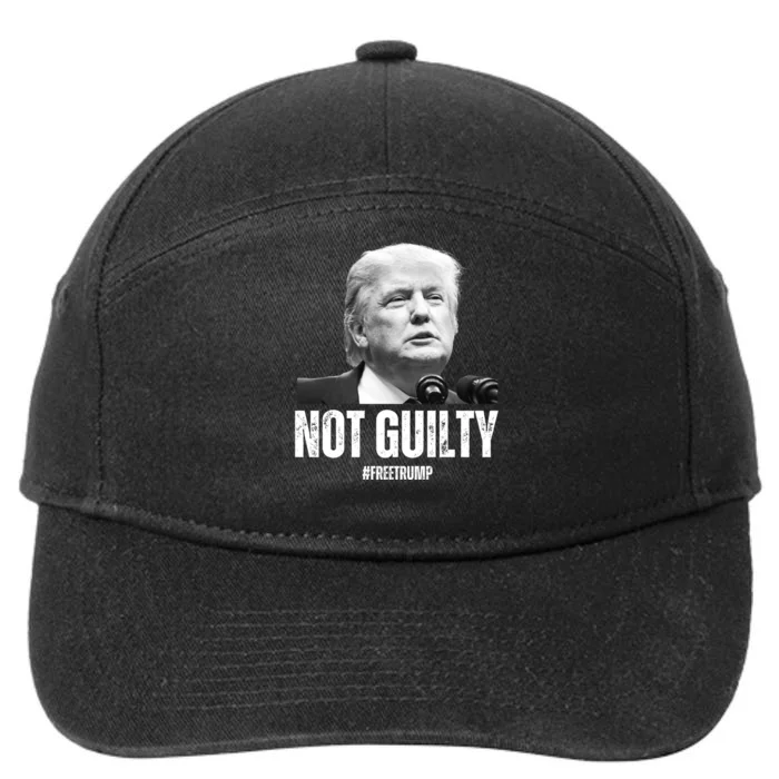 Free Trump. Trump Not Guilty, Pro Trump Supporter 7-Panel Snapback Hat