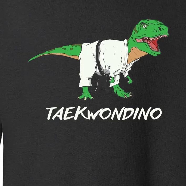 Funny Taekwondo T Rex Dinosaur Cute Martial Arts Toddler Sweatshirt