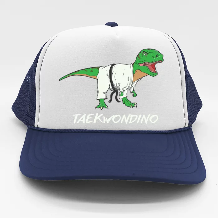 Funny Taekwondo T Rex Dinosaur Cute Martial Arts Trucker Hat