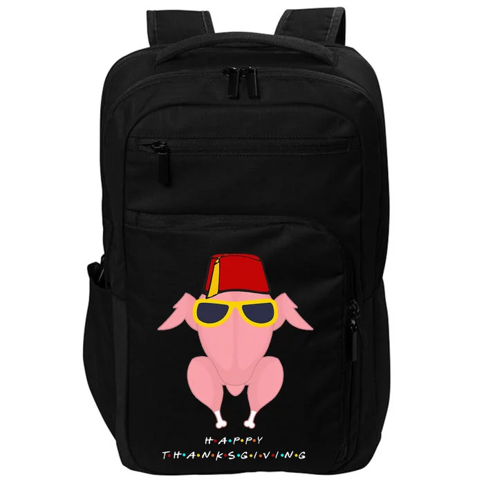 Funny Thanksgiving Turkey Headband Impact Tech Backpack