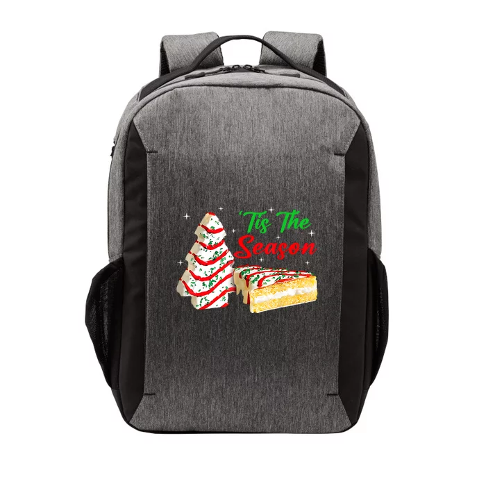 Funny Tis The Season Christmas Tree Cakes Debbie Vector Backpack