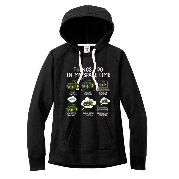 Funny Tractor Ts For Men Farming Tractor For Boys Women's Fleece Hoodie