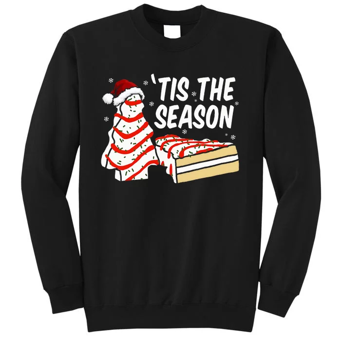 Funny Tis The Season Design xmas Tree Cakes Debbie Sweatshirt