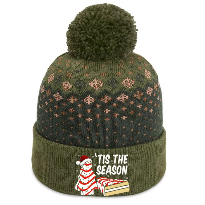 Funny Tis The Season Design xmas Tree Cakes Debbie The Baniff Cuffed Pom Beanie