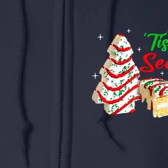 Funny Tis The Season Cakes Debbie Christmas Tree Gift Full Zip Hoodie