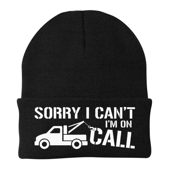 Funny Tow Truck Driver Gift For Truckers and Dads Knit Cap Winter Beanie