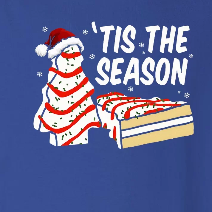 Funny Tis The Season Design Christmas Tree Cakes Debbie Toddler Long Sleeve Shirt