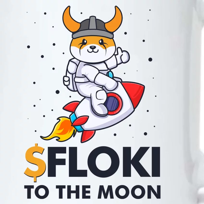 Floki To The Moon Floki Inu Cryptocurrency Bitcoin Black Color Changing Mug