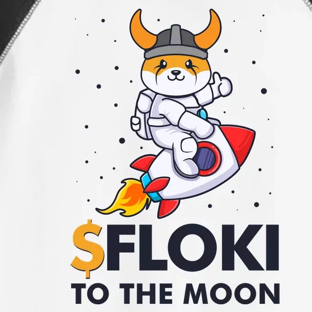 Floki To The Moon Floki Inu Cryptocurrency Bitcoin Toddler Fine Jersey T-Shirt