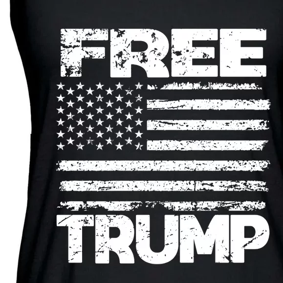 FREE TRUMP Take America Back For President 2024 TRUMP 24 USA Ladies Essential Flowy Tank