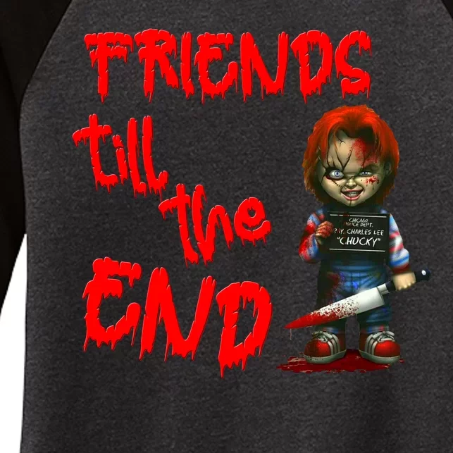 Friends Till The End Women's Tri-Blend 3/4-Sleeve Raglan Shirt