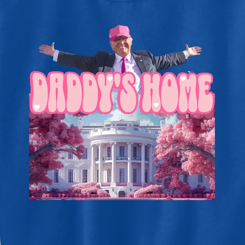 Funny Trump Take America Back DaddyS Home Trump 2024 Cool Gift Kids Sweatshirt