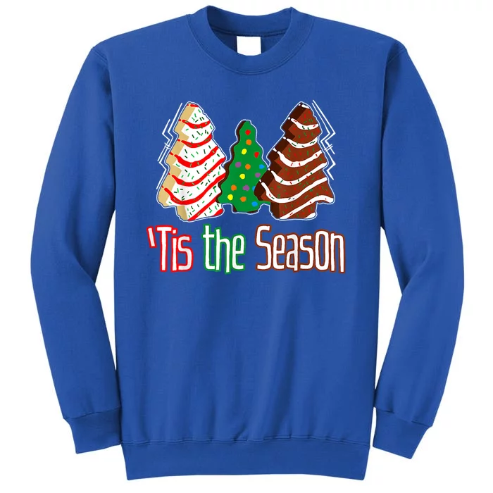 Funny Tis The Season Christmas Tree Cakes Debbie Sweatshirt