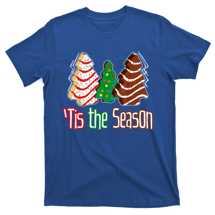 Funny Tis The Season Christmas Tree Cakes Debbie T-Shirt