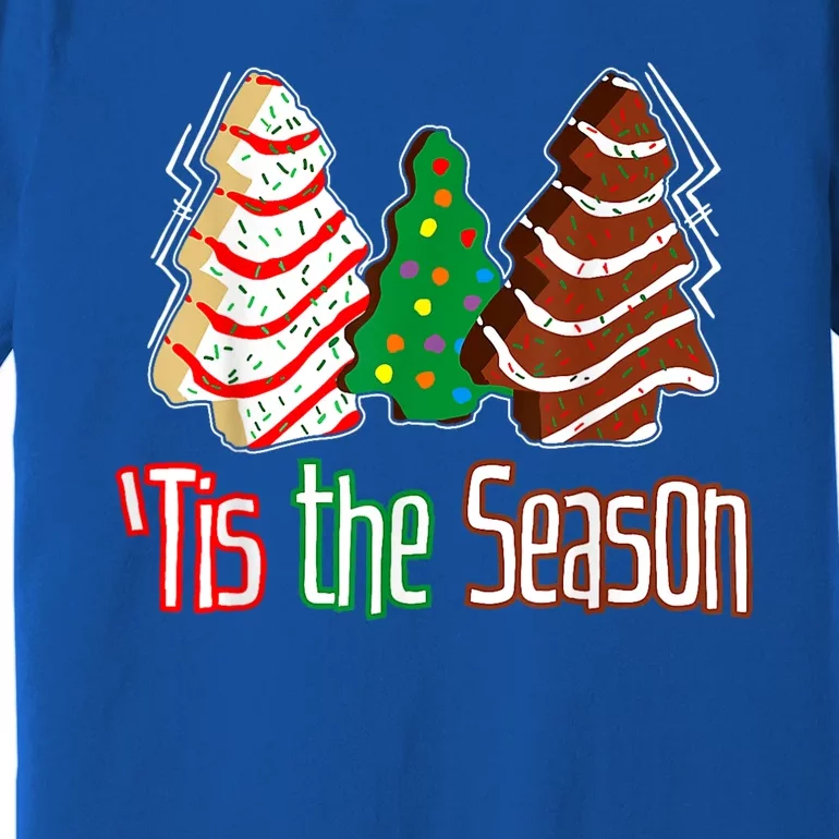 Funny Tis The Season Christmas Tree Cakes Debbie Premium T-Shirt