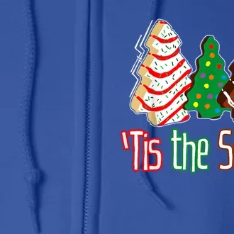 Funny Tis The Season Christmas Tree Cakes Debbie Full Zip Hoodie