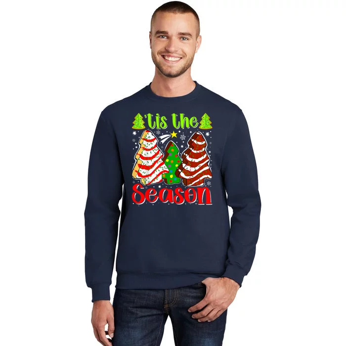 Funny Tis The Season Christmas Tree Cakes Debbie Sweatshirt