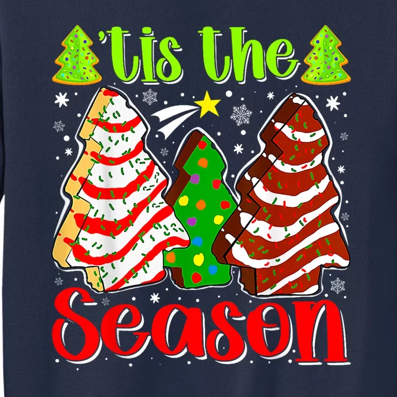 Funny Tis The Season Christmas Tree Cakes Debbie Sweatshirt