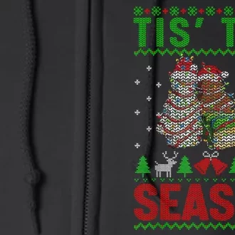 Funny Tis The Season Christmas Tree Cakes Debbie Full Zip Hoodie