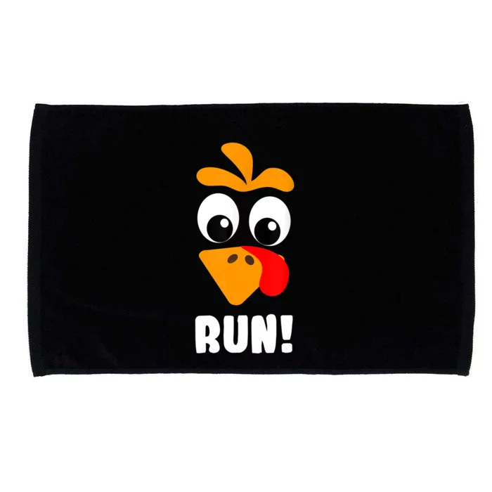 Funny Turkey Trot Adult Running Costume Turkey Face Microfiber Hand Towel