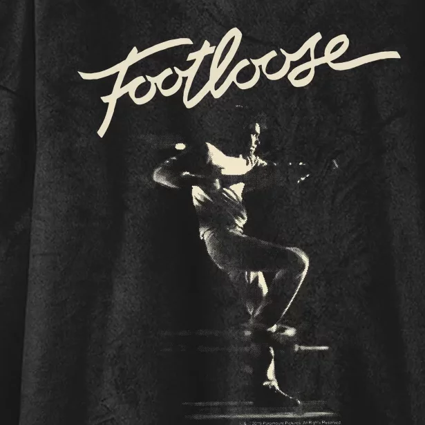 Footloose Two Tone Title Portrait Hooded Wearable Blanket