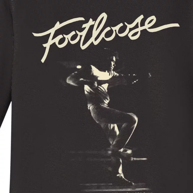 Footloose Two Tone Title Portrait Baby Long Sleeve Bodysuit