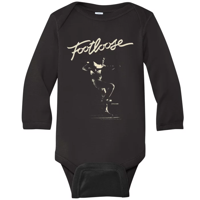 Footloose Two Tone Title Portrait Baby Long Sleeve Bodysuit