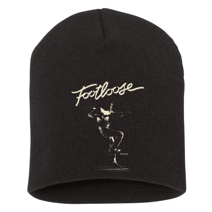 Footloose Two Tone Title Portrait Short Acrylic Beanie