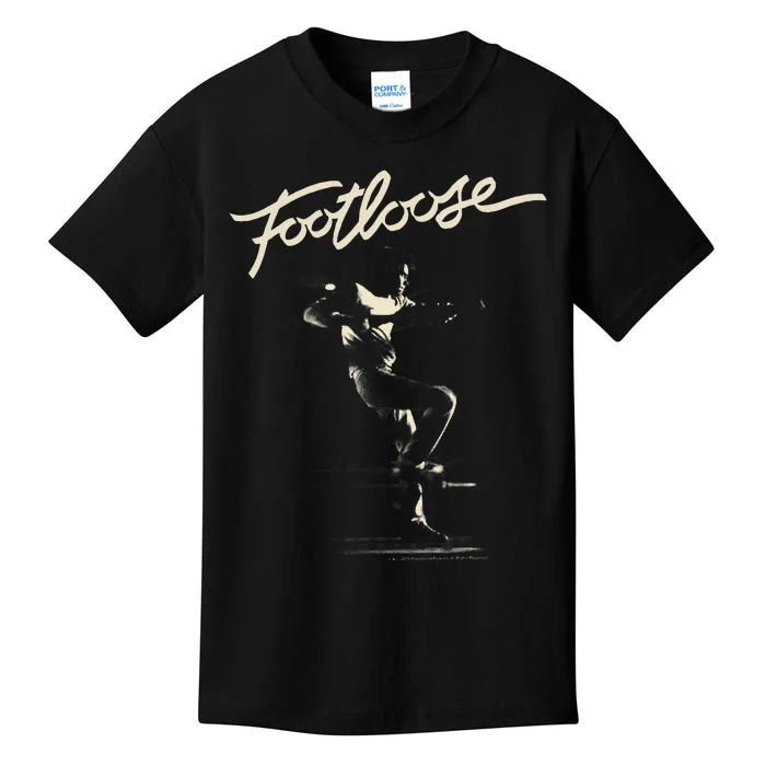 Footloose Two Tone Title Portrait Kids T-Shirt