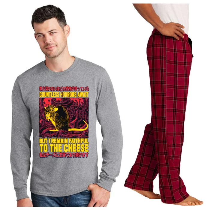 Faithful To The Cheese Japanese Horror Rat Long Sleeve Pajama Set