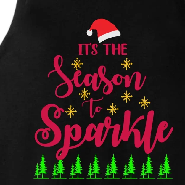 Funny Tis The Season To Christmas Cute Gift Ladies Tri-Blend Wicking Tank