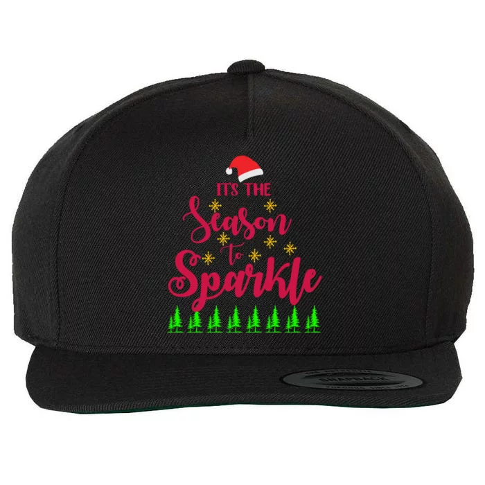 Funny Tis The Season To Christmas Cute Gift Wool Snapback Cap